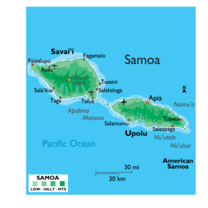 Samoa Map